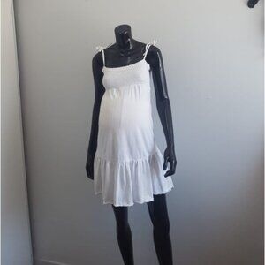 Mama Spagheti Stap Short Martenity Midi Dress